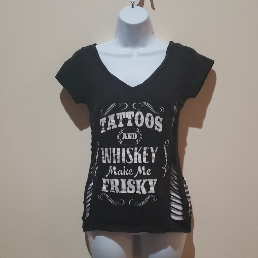 Ribbed Whiskey V Neck
